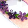 Purple Themed Quilled Photo Frame Greeting Card -PPF2 image Purple Themed Quilled Photo Frame Greeting Card -PPF2 image