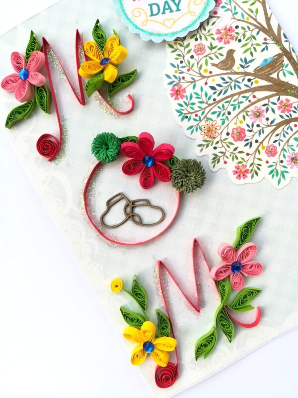Mom Quilled Mothers Day Greeting Card image