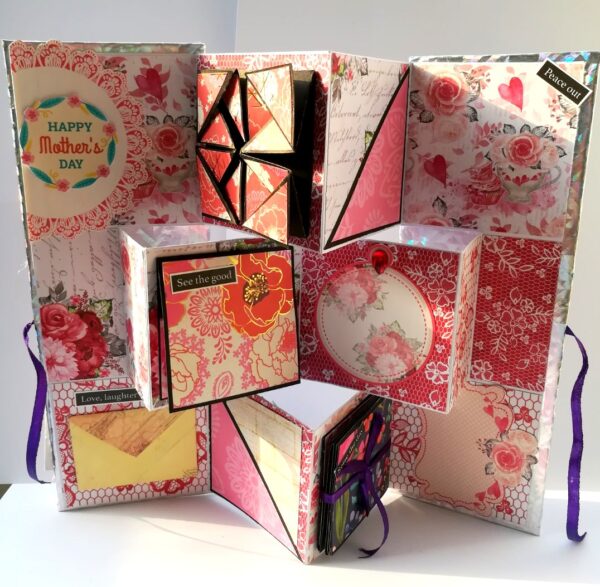 Sparkling Mothers Day Flip Fold Album Card image