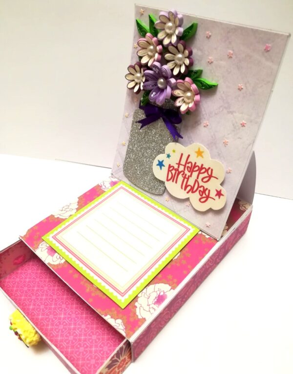 Card With Drawer Gift Greeting Card D27 image Card With Drawer Gift Greeting Card D27 image