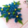 Sparkling Blue Quilled Greeting Card image Sparkling Blue Quilled Greeting Card image