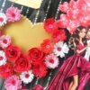 Red Love Quilled Hearts Flowers Greeting Card image