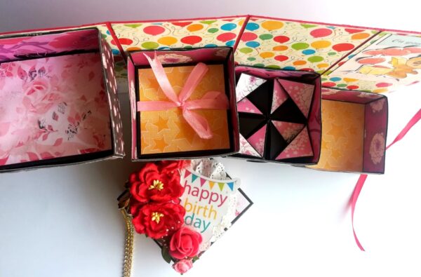Happy Birthday Opening Box fold Mini Album image Happy Birthday Opening Box fold Mini Album image