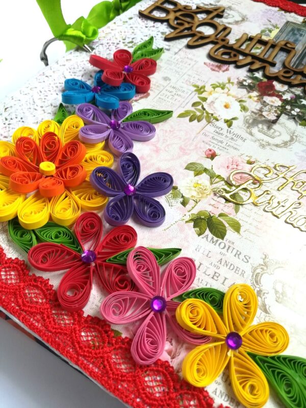 Beautiful Moments Birthday Handmade Scrapbook Gift image Beautiful Moments Birthday Handmade Scrapbook Gift image