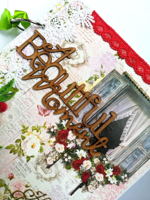 Beautiful Moments Birthday Handmade Scrapbook Gift image Beautiful Moments Birthday Handmade Scrapbook Gift image