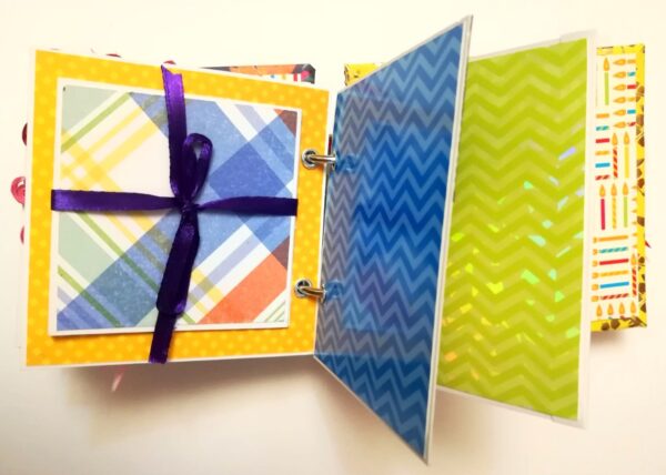 Pocket Mini Handmade Birthday Scrapbook - HB1 image Pocket Mini Handmade Birthday Scrapbook - HB1 image