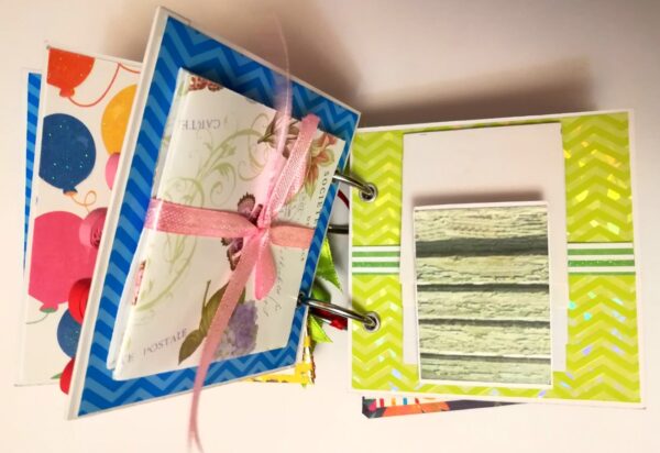 Pocket Mini Handmade Birthday Scrapbook - HB1 image Pocket Mini Handmade Birthday Scrapbook - HB1 image