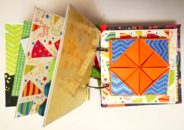 Pocket Mini Handmade Birthday Scrapbook - HB1 image Pocket Mini Handmade Birthday Scrapbook - HB1 image