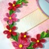 Red Themed Flowers Mini Scrapbook Greeting Card image Red Themed Flowers Mini Scrapbook Greeting Card image