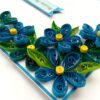 Blue Corner Quilled Birthday Greeting card image Blue Corner Quilled Birthday Greeting card image