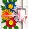 Happy Birthday Quilled Flowers Mini scrapbook card image Happy Birthday Quilled Flowers Mini scrapbook card image