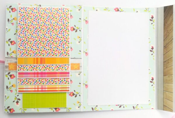 Happy Birthday Quilled Flowers Mini scrapbook card image Happy Birthday Quilled Flowers Mini scrapbook card image