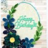 Blue Themed Birthday Quilled Greeting Card - B1 image Blue Themed Birthday Quilled Greeting Card - B1 image