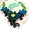 Blue Themed Birthday Quilled Greeting Card - B1 image Blue Themed Birthday Quilled Greeting Card - B1 image