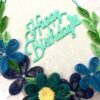 Blue Themed Birthday Quilled Greeting Card - B1 image Blue Themed Birthday Quilled Greeting Card - B1 image