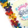 Multicolor Quilled Flowers Birthday Greeting Card image Multicolor Quilled Flowers Birthday Greeting Card image