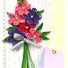 Sparkling Pink Theme Bouquet Greeting Card image Sparkling Pink Theme Bouquet Greeting Card image
