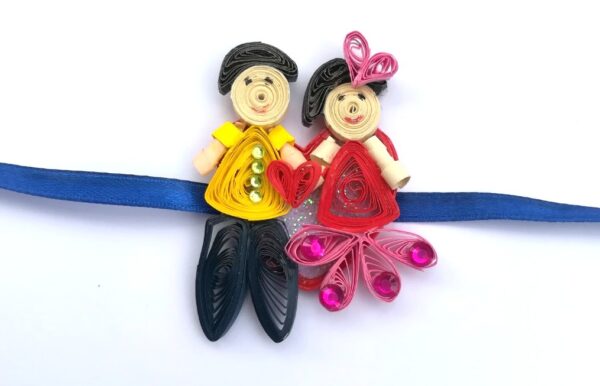 Quilled Rakhi - Design 14 image Quilled Rakhi - Design 14 image