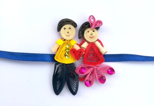 Quilled Rakhi - Design 14 image Quilled Rakhi - Design 14 image