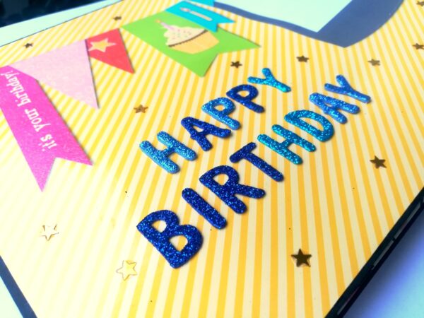 Sparkling Multicolor Birthday Mini Scrapbook Gift image Sparkling Multicolor Birthday Mini Scrapbook Gift image