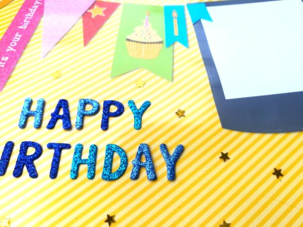 Sparkling Multicolor Birthday Mini Scrapbook Gift image Sparkling Multicolor Birthday Mini Scrapbook Gift image