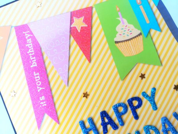 Sparkling Multicolor Birthday Mini Scrapbook Gift image Sparkling Multicolor Birthday Mini Scrapbook Gift image