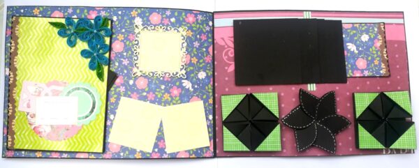 Sparkling Multicolor Birthday Mini Scrapbook Gift image Sparkling Multicolor Birthday Mini Scrapbook Gift image
