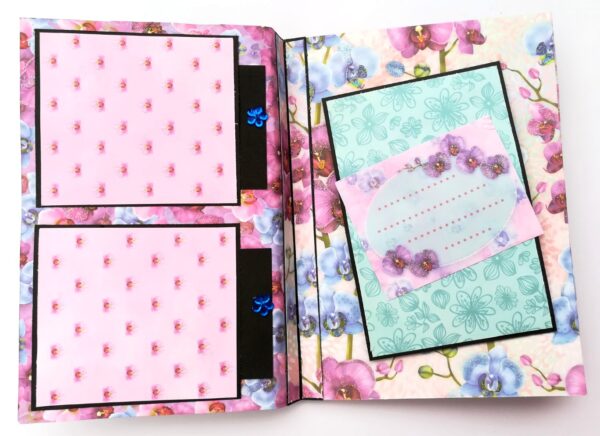Purple Themed Shaker Mini Scrapbook Gift image Purple Themed Shaker Mini Scrapbook Gift image
