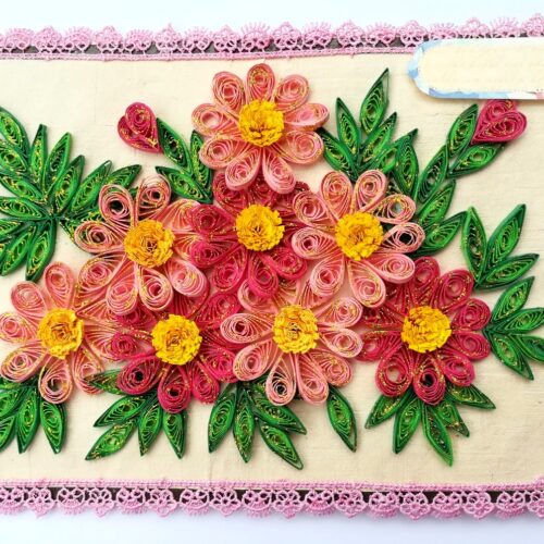 Sparkling Quilled Floral Blast Greeting Card image