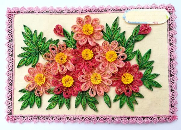 Sparkling Quilled Floral Blast Greeting Card image Sparkling Quilled Floral Blast Greeting Card image