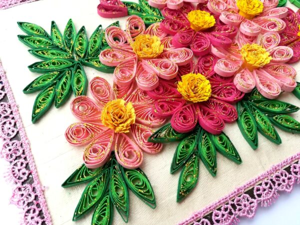 Sparkling Quilled Floral Blast Greeting Card image Sparkling Quilled Floral Blast Greeting Card image