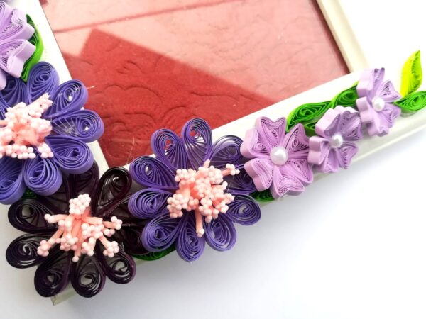 Purple Themed Quilled Photo Frame image Purple Themed Quilled Photo Frame image