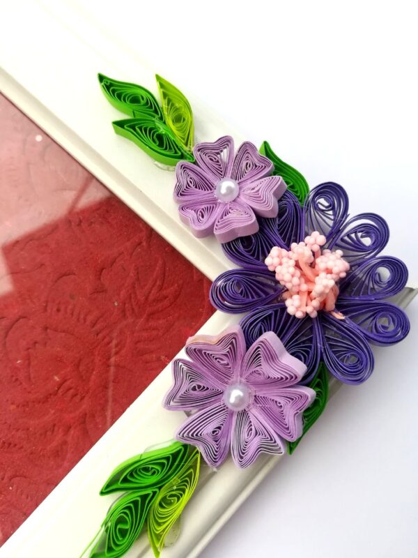 Purple Themed Quilled Photo Frame image Purple Themed Quilled Photo Frame image