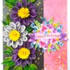 Sparkling Purple Themed Quilled Birthday Card image Sparkling Purple Themed Quilled Birthday Card image