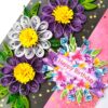 Sparkling Purple Themed Quilled Birthday Card image Sparkling Purple Themed Quilled Birthday Card image