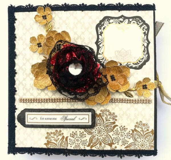 Black & Gold Themed Memories Scrapbook image Black & Gold Themed Memories Scrapbook image