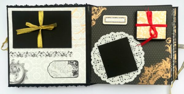 Black & Gold Themed Memories Scrapbook image Black & Gold Themed Memories Scrapbook image
