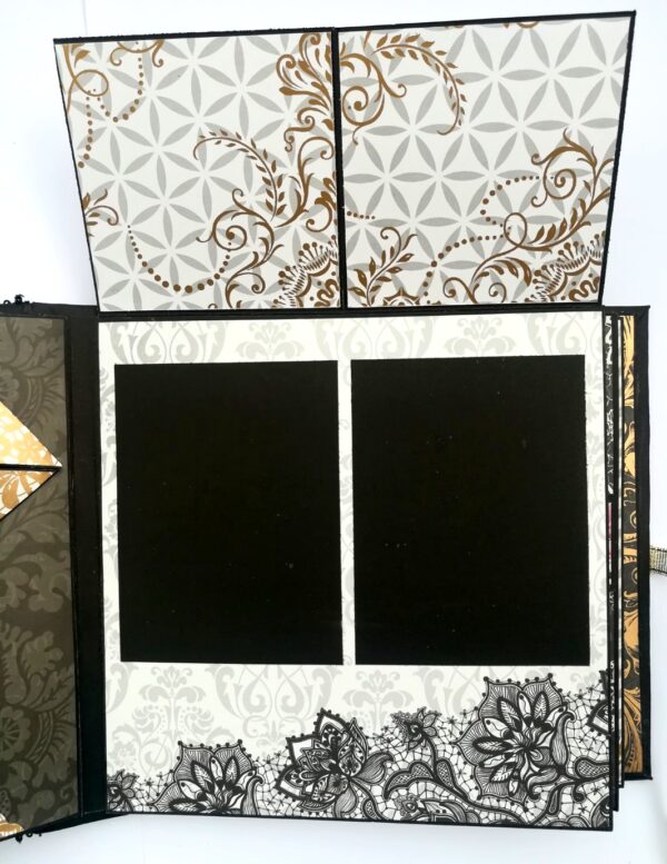 Black & Gold Themed Memories Scrapbook image Black & Gold Themed Memories Scrapbook image
