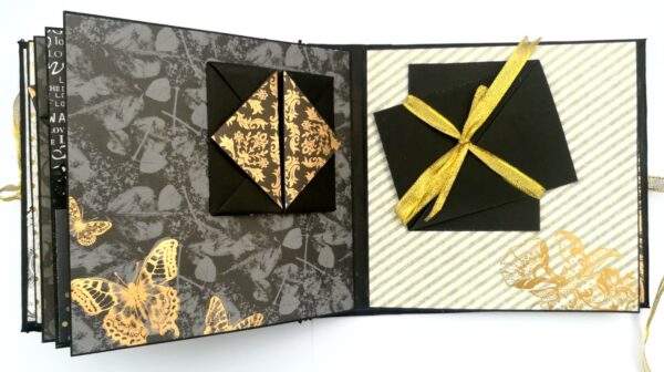 Black & Gold Themed Memories Scrapbook image Black & Gold Themed Memories Scrapbook image