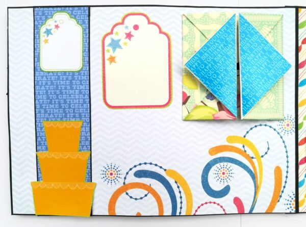 Sparkling Multicolor Birthday Mini Scrapbook Gift image Sparkling Multicolor Birthday Mini Scrapbook Gift image