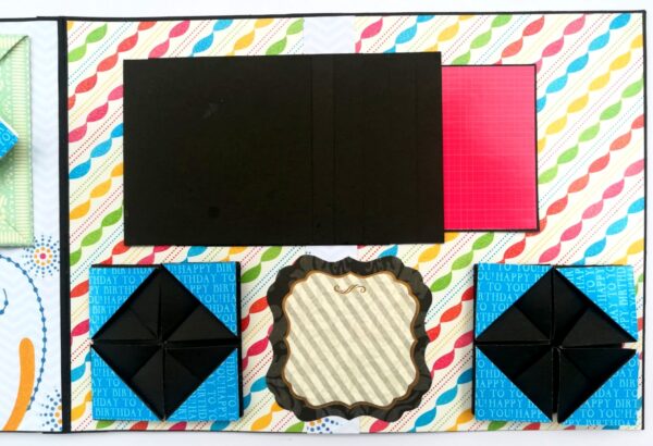 Sparkling Multicolor Birthday Mini Scrapbook Gift image Sparkling Multicolor Birthday Mini Scrapbook Gift image
