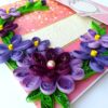Purple Themed Mini Scrapbook Greeting Card image Purple Themed Mini Scrapbook Greeting Card image