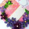Purple Themed Mini Scrapbook Greeting Card image Purple Themed Mini Scrapbook Greeting Card image