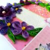 Purple Themed Mini Scrapbook Greeting Card image Purple Themed Mini Scrapbook Greeting Card image