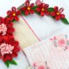Red Quilled Mini Scrapbook Greeting Card image Red Quilled Mini Scrapbook Greeting Card image