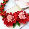 Red Quilled Mini Scrapbook Greeting Card image Red Quilled Mini Scrapbook Greeting Card image
