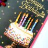 Quilled Multicolor Corner Birthday Greeting Card image Quilled Multicolor Corner Birthday Greeting Card image