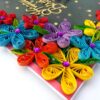 Quilled Multicolor Corner Birthday Greeting Card image Quilled Multicolor Corner Birthday Greeting Card image