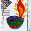 Sparkling Handmade Quilled Diwali Greeting Card D14 image Sparkling Handmade Quilled Diwali Greeting Card D14 image