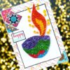 Sparkling Handmade Quilled Diwali Greeting Card D14 image Sparkling Handmade Quilled Diwali Greeting Card D14 image